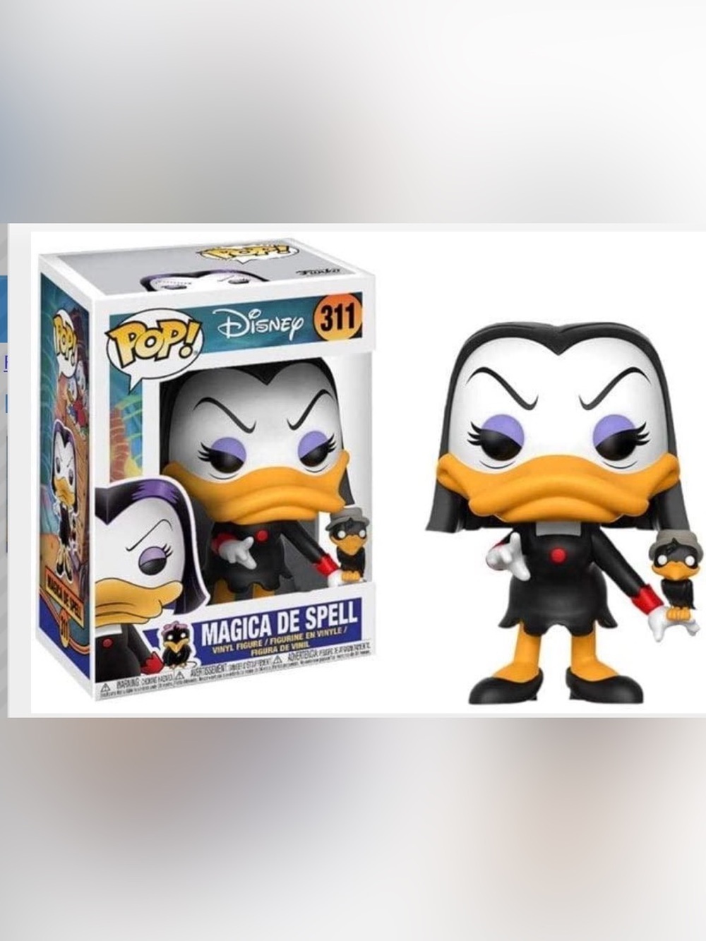 Disney Funko Pop #311 White Purple Orange Figure